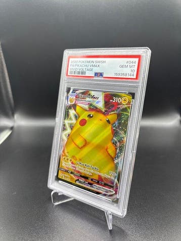 Pokémon - 1 Graded card - Pikachu VMAX 044 Vivid Voltage, Nieuw