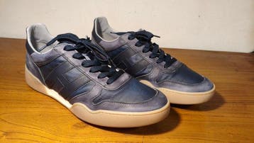 Hogan - Interactive H357 Suede&Canvas Blu Navy - Sneakers -
