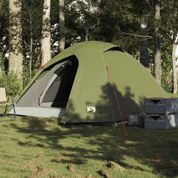 vidaXL Koepeltent 3-persoons waterdicht olijfgroen, Verzenden
