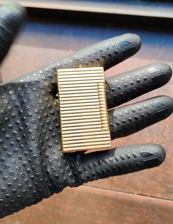 Dupont LD. Dunhill. Myon. Hadson - Zakaansteker - Verguld,, Verzamelen, Nieuw