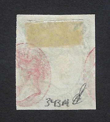 Espagne 1865 - Isabel II 1 Real vert échantillon de couleur