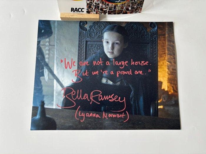 Game of Thrones - Signed by Bella Ramsey, Collections, Cinéma & Télévision