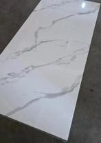 Panneau mural en marbre blanc en PVC mat, Neuf