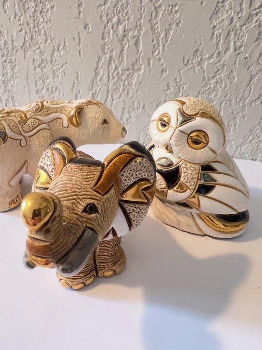 De Rosa Rinconada - Beeldje - Wildlife (3) - Keramiek, Antiquités & Art, Antiquités | Verre & Cristal