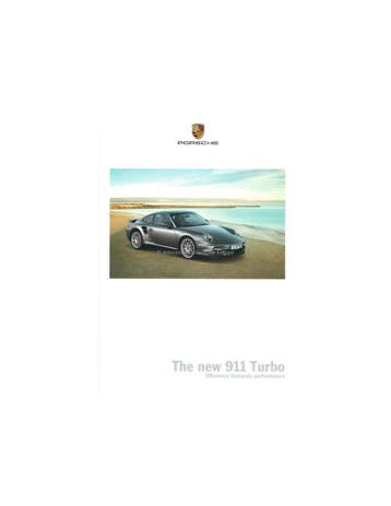 2010 PORSCHE 911 TURBO HARDCOVER BROCHURE ENGELS
