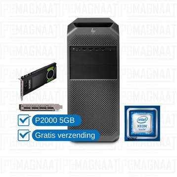 HP Z4 G4 Xeon W-2125 | 32GB DDR4 | 512GB NVMe | P2000 5GB, Verzenden