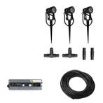 3x LED grond spot - 12V - 3 watt - complete set, Verzenden, Nieuw