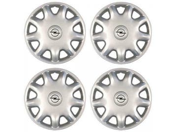 ORIGINELE GM Opel naafdoppen wielbeschermerset ZILVER 15 inc, Ophalen of Verzenden