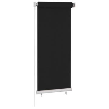 vidaXL Rolgordijn voor buiten 60x140 cm zwart, Verzenden, Nieuw