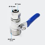 Kogelkraan met Jaco fitting osmosetoestel 10mm tubing-1/4M, Ophalen of Verzenden