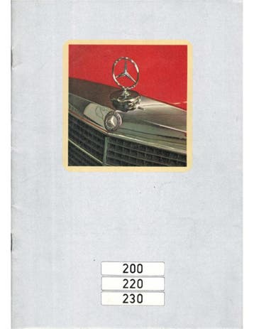 1972 MERCEDES BENZ E KLASSE BROCHURE NEDERLANDS, Ophalen of Verzenden