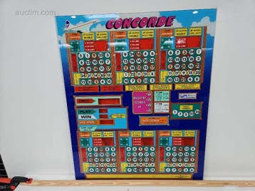 Originele frontplaat van bingo- en spelautomaat..., Nieuw