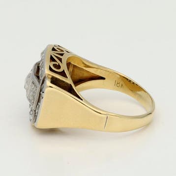 Ring - 18 karaat Geel goud - Tankring, Handtassen en Accessoires, Ringen, Nieuw