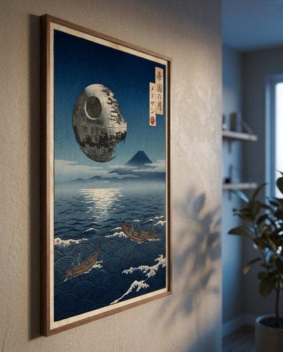 MEDSAN - Imperial Moon over Edo () - UNIQUE WORK, Antiek en Kunst, Kunst | Designobjecten
