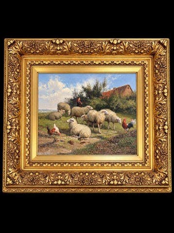 Jef Louis Van Leemputten (1867-1948) - Kudde schapen