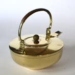 Jan Eisenloeffel - Théière - Laiton, Bois, Verre