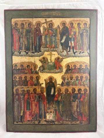 Icoon - Monumentale Russisch-orthodoxe icoon van de Synaxis