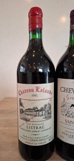 1983 Chateau Lalande & 1988 Chateau Cheval Noir - Bordeaux -, Verzamelen, Wijnen, Nieuw