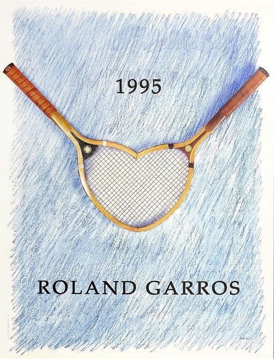 Donald Lipski - Originalplakat - Roland Garros 1995, Antiquités & Art, Art | Dessins & Photographie