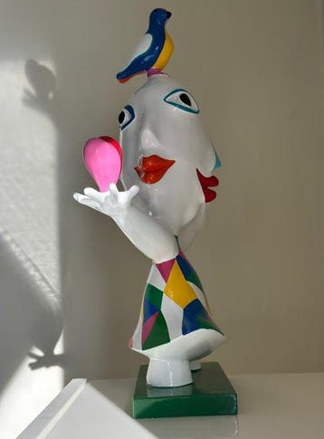 Ripollés (1932) - sculptuur, Chica feliz - 53 cm - Hars