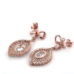 Zonder minimumprijs - Oorbellen - 9 kt. Roségoud, Zilver