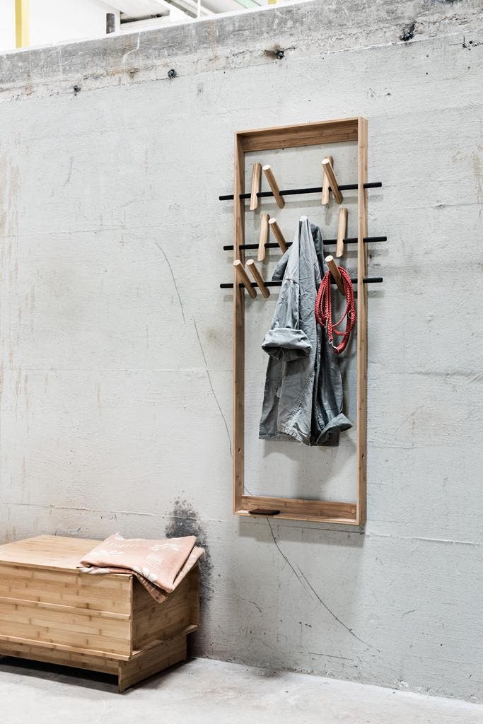 We do wood | Bamboe kapstok | B53 x H150, Huis en Inrichting, Woonaccessoires | Kapstokken, Nieuw, Hout, 150 tot 200 cm, Verzenden