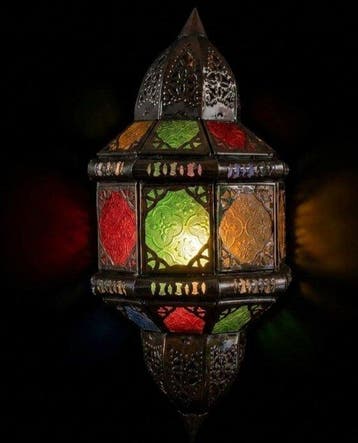 Wandkandelaar - Messing, Kristal - Handgemaakte wandlamp