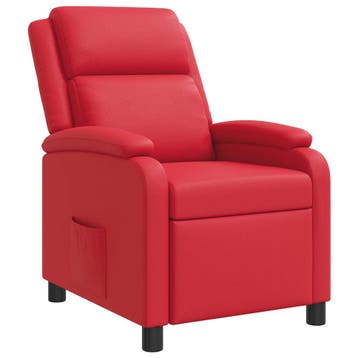 vidaXL Recliner Rood Kunstleer, Verzenden, Nieuw