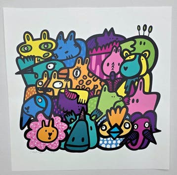 Kev Munday - All The Animals- Limited Edition Print - No