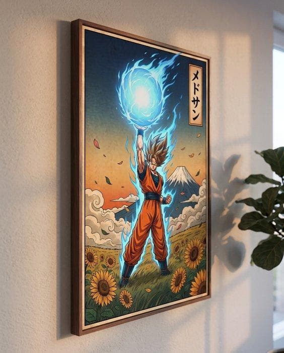 MEDSAN - Sangoku aux Tournesols () - UNIQUE WORK, Antiquités & Art, Art | Objets design