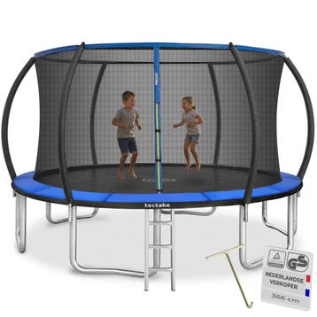 Trampoline Jumpy met veiligheidsnet - 366 cm, Kinderen en Baby's, Verzenden, Nieuw