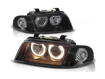 Angel Eyes koplamp units Black geschikt voor Audi A4, Verzenden