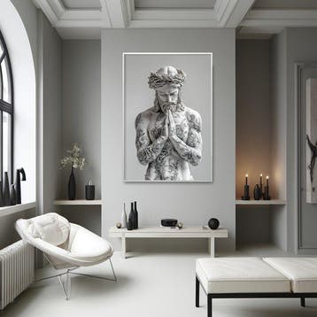 Artxlife - White Tatoo Ceramic Jesus