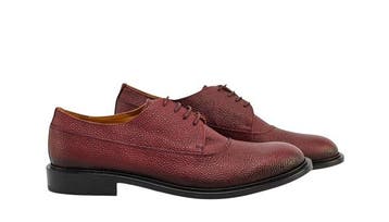 TESTONI - 8 UK - 42 IT - Lucca Derby Shoes Caviar Calf