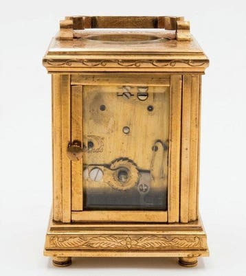 Rijtuigklok - Elliott & Son - Antiek Messing - 1850-1900 -