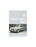 1974 ALFA ROMEO GIULIA NUOVA SUPER 1600 INSTRUCTIEBOEKJE D.., Ophalen of Verzenden