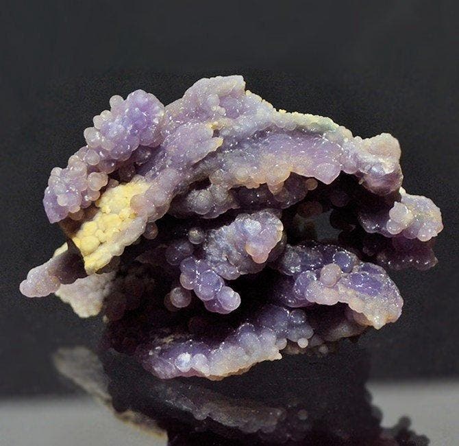 Druivenchalcedoon Exemplaar - Hoogte: 6 cm - Breedte: 8 cm-, Collections, Minéraux & Fossiles