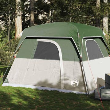 vidaXL Tent 4-persoons waterdicht groen, Verzenden, Nieuw