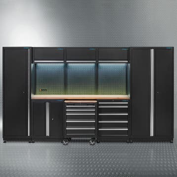 Datona Werkplaatsinrichting PREMIUM met eiken werkblad 350, Doe-het-zelf en Bouw, Ophalen of Verzenden, Nieuw