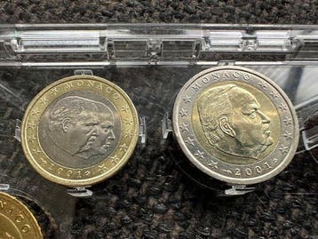 Monaco. Series 1 Cent - 2 Euro 2001 (Zonder minimumprijs)