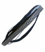 Haarband Sport 1cm – Elastiek - Anti-slip – Blauw - Set van