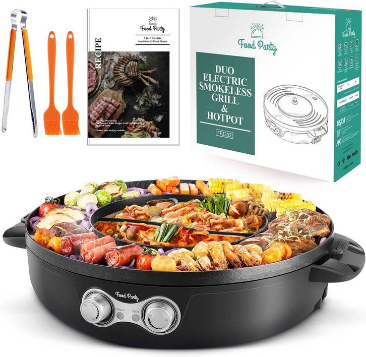 Hotpot & BBQ Grill | Tweede kansje | OP = OP (tafelgrill), Elektronische apparatuur, Fonduesets, Zo goed als nieuw, Fondueset