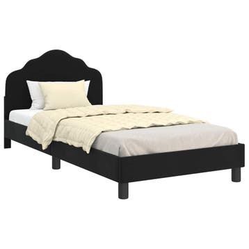 Bed Zwart Fluweel 90x200 | 59% korting! Retour deal, Verzenden