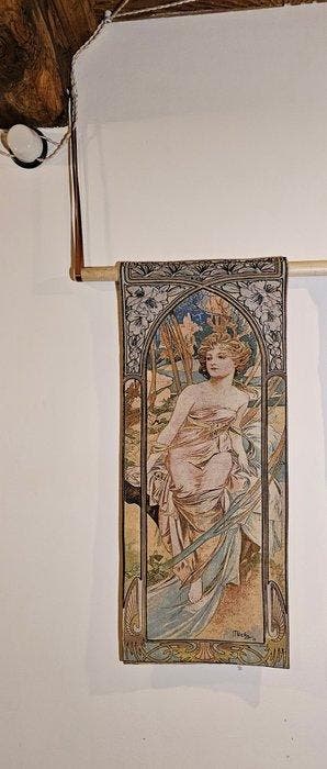 Set tapijten van Alphonse Mucha La Giornata - 100x45 elk -