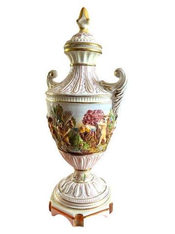Capodimonte - dekselvaas - Porselein - Italië 1947