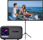 Beamerset met 100 Scherm | Retour Deal | Scherpe Prijs, Nieuw, LCD, Ultra HD (4K), Verzenden
