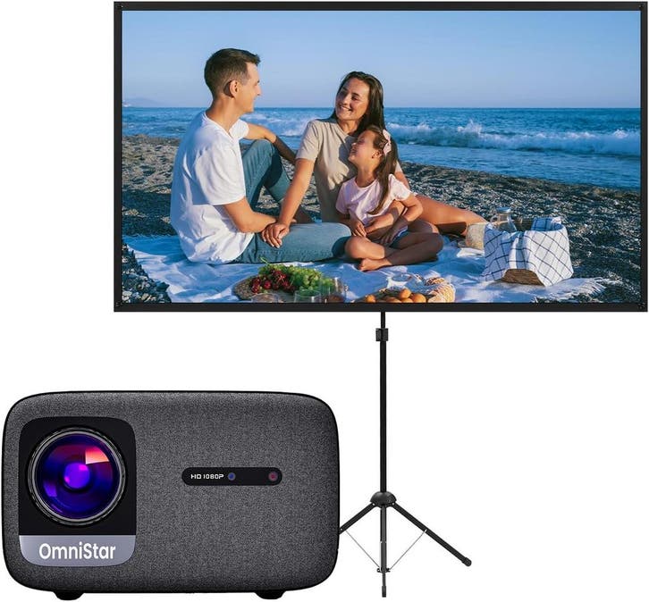 Beamerset met 100 Scherm | Retour Deal | Scherpe Prijs, Audio, Tv en Foto, Beamers, Ultra HD (4K), Nieuw, LCD, Verzenden