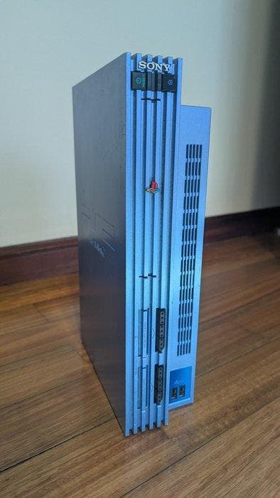 Sony - PlayStation 2 Aqua Blue - Videogameconsole + games -, Games en Spelcomputers, Spelcomputers | Overige Accessoires