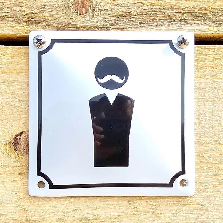 Emaille toiletbord Heren, Collections, Marques & Objets publicitaires, Envoi