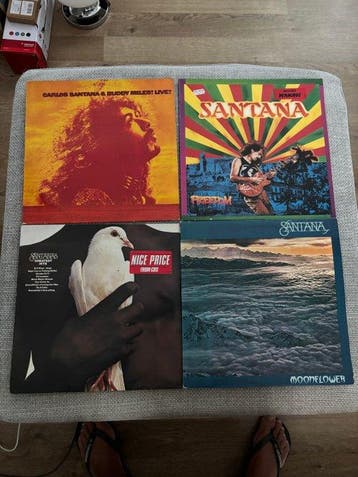 Santana - Carlos Santana – 4 Albums + 5 Original 7” Singles